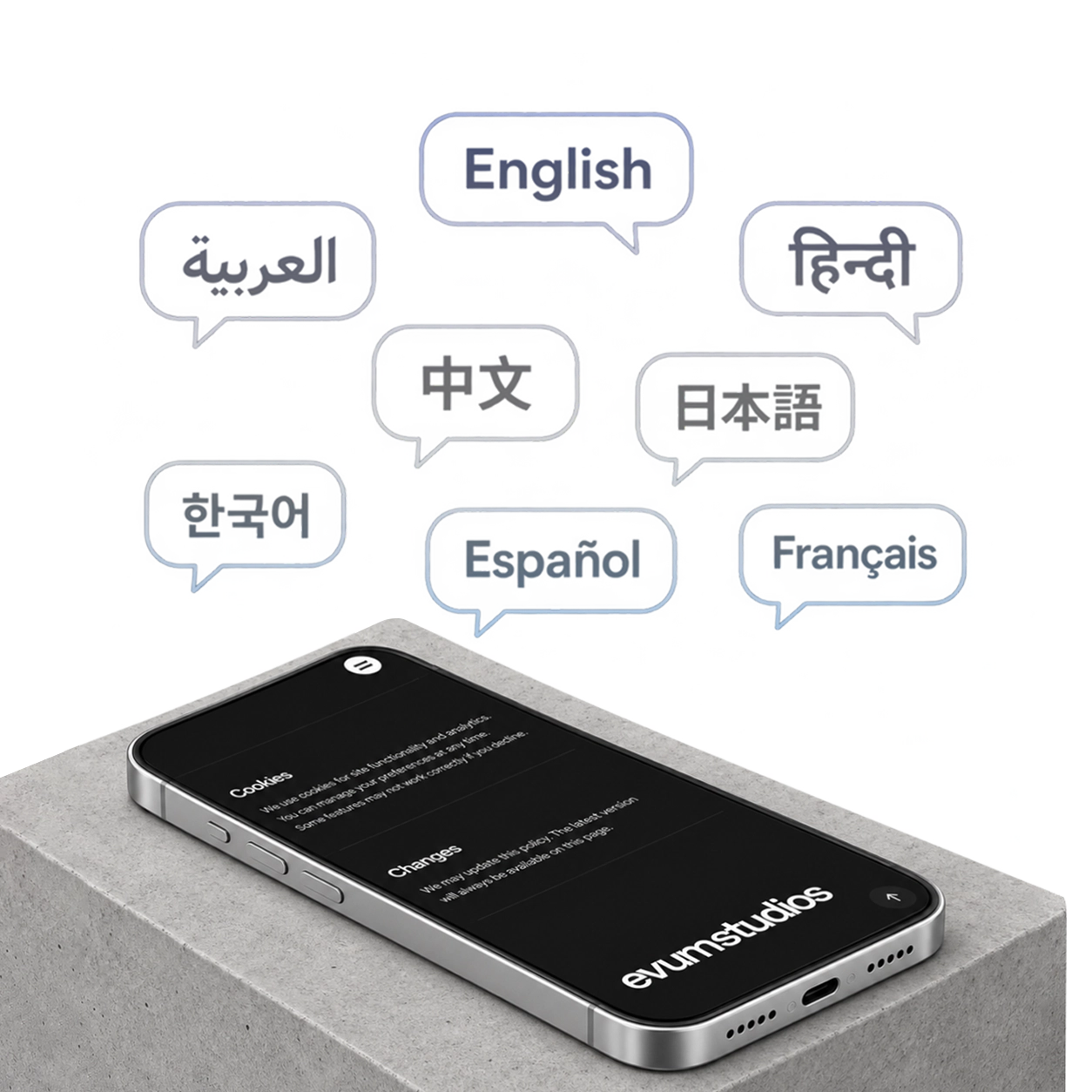 Content publishing platform mockup